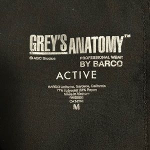 Greys AnatomyActive scrub pants. Black Size Medium.